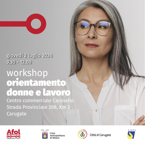 Al Carosello un workshop gratuito per mamme e caregivers: donne e lavoro