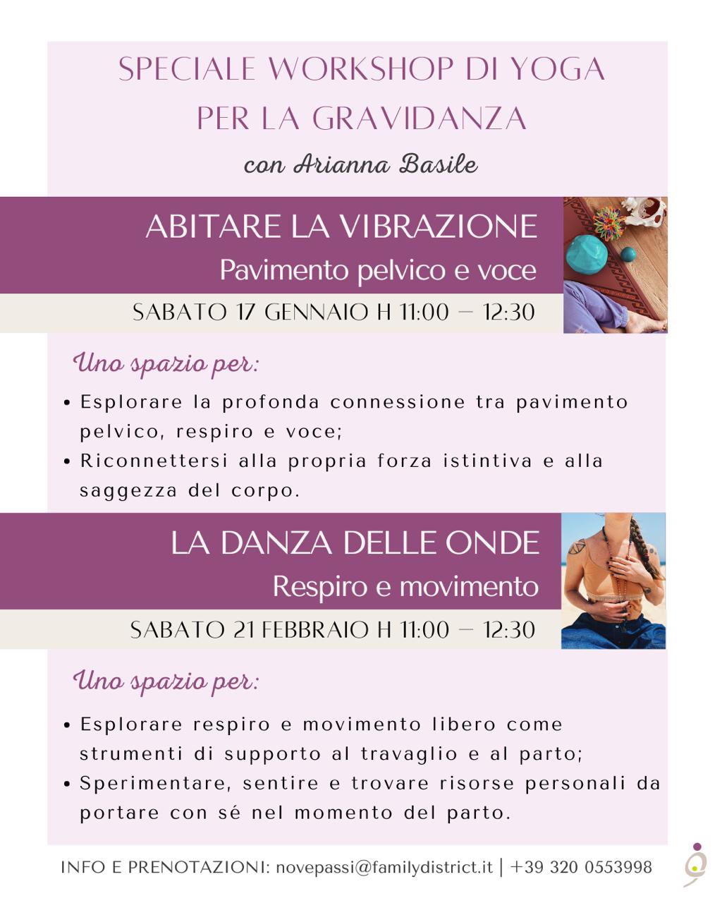 Da Family District: workshop di prenatal yoga