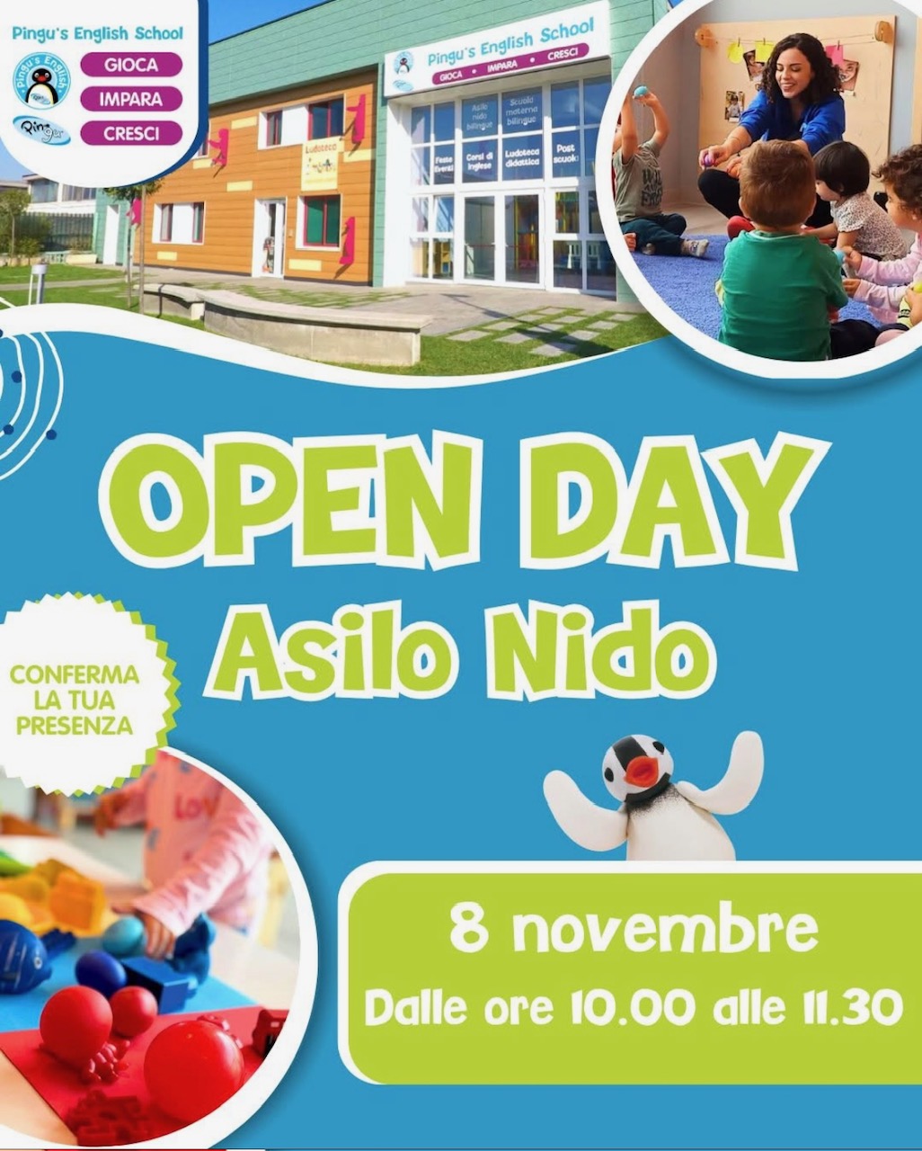 Pingu's English San Giuliano: Open day dell'asilo nido bilingue