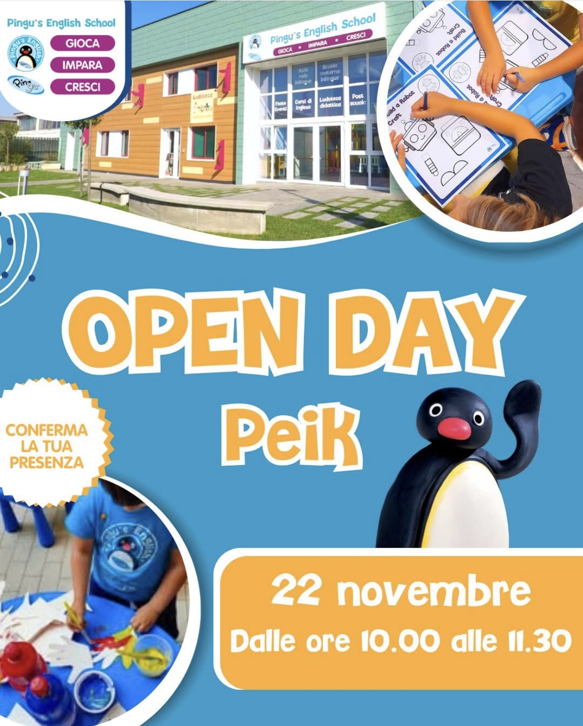 Pingu's English San Giuliano: Open day dell’international kindergarten 