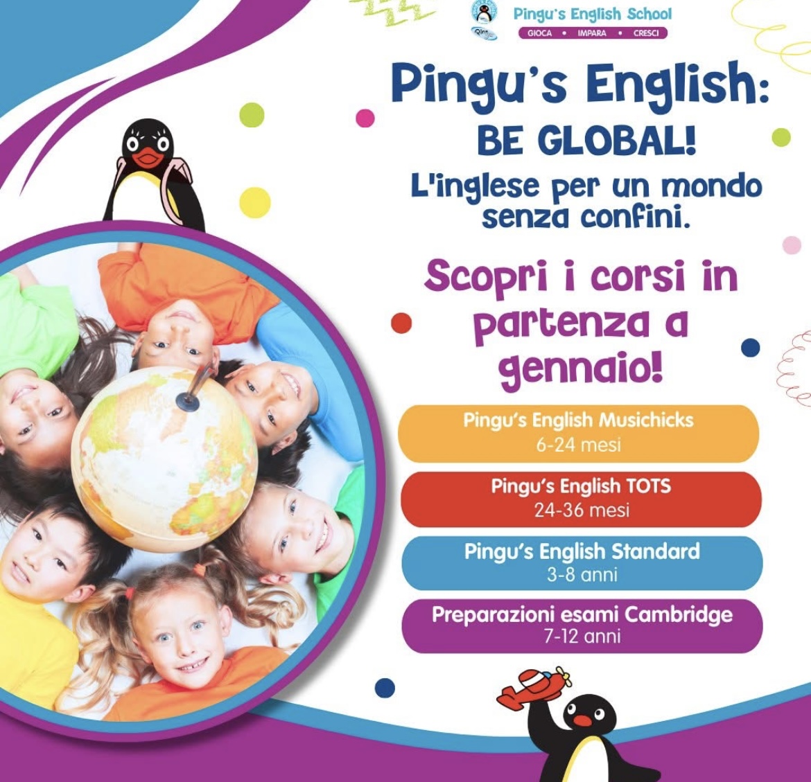 Pingu’s English San Giuliano: lezioni prova