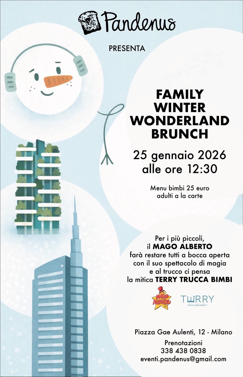 Family winter wonderland brunch da Pandenus con Mago Alberto