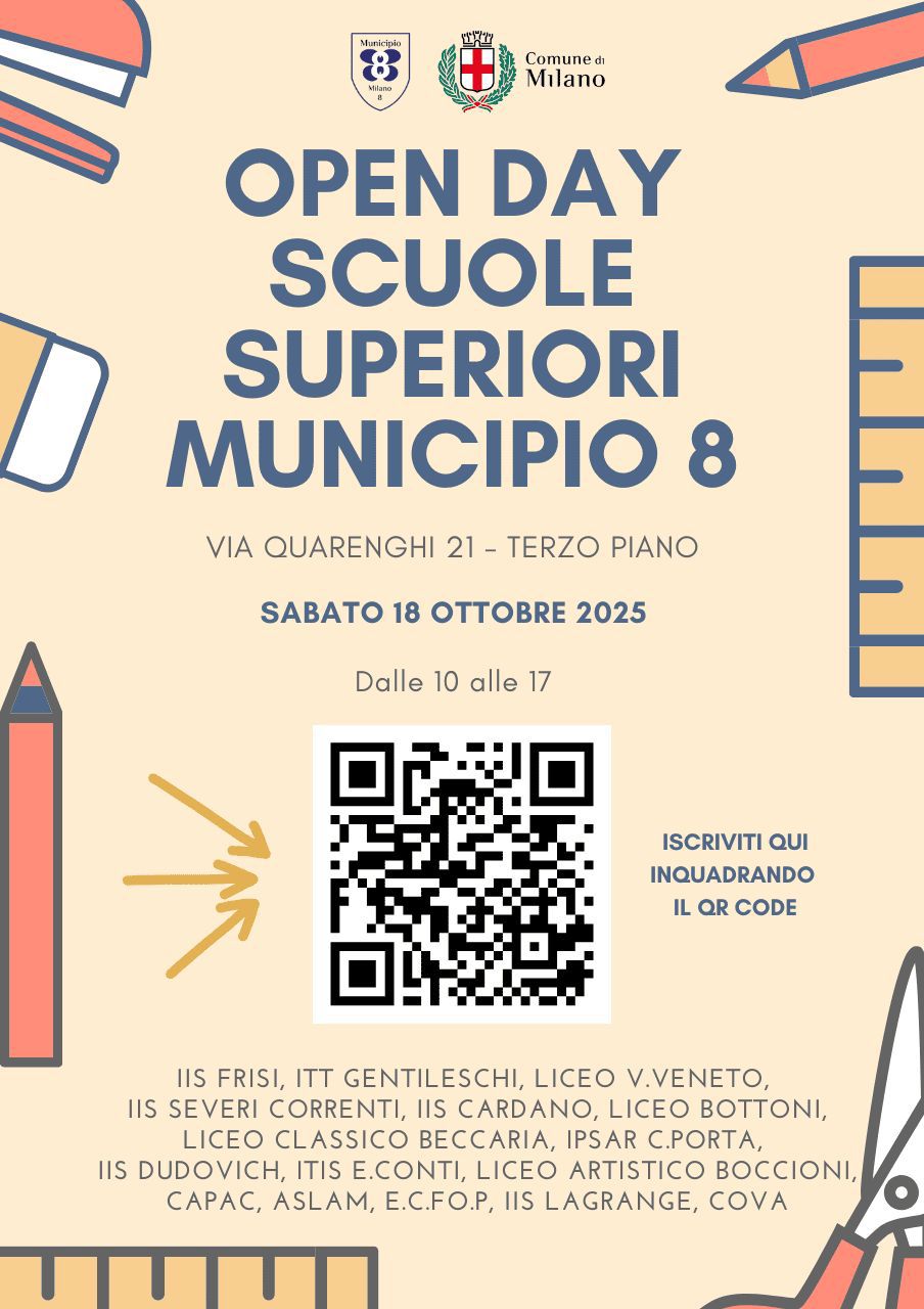 Open day scuole superiori del Municipio 8 in Via Quarenghi 21