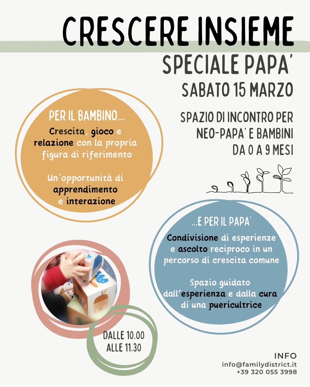 Speciale papà: crescere insieme e set fotografico!