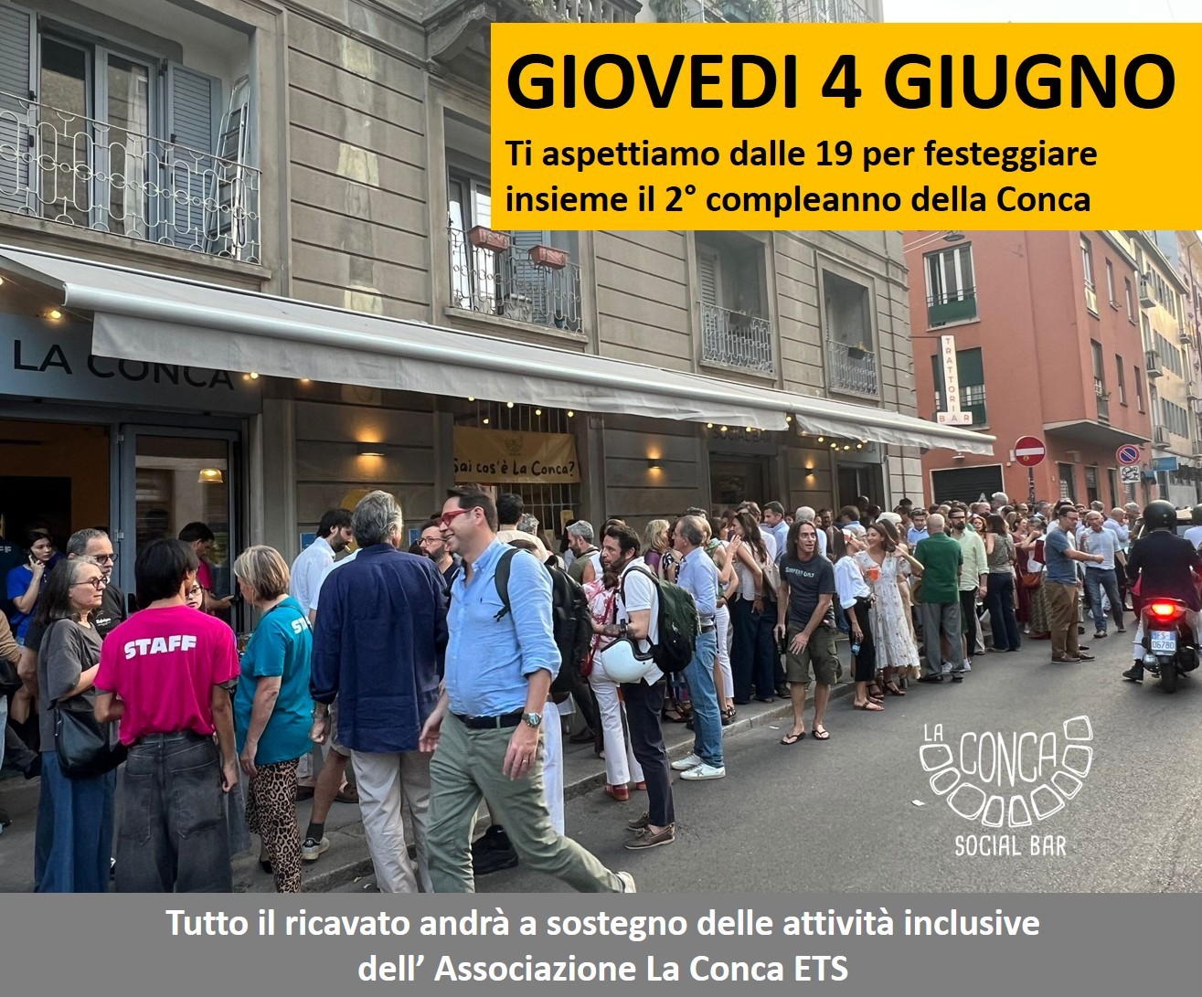 Festeggia il secondo compleanno de La Conca social bar con una serata di intrattenimento e convivialità