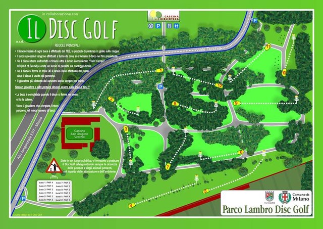 Il percorso del nuovo Disc Golf