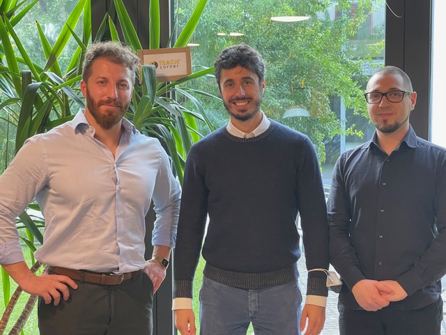 I tre fondatori della start up TechCorner